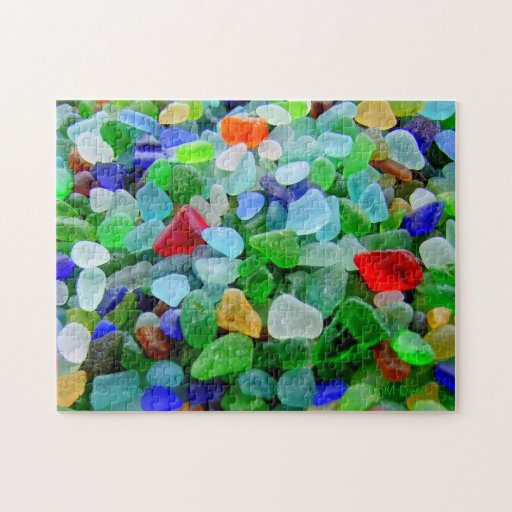 Beach Glass Mural Puzzles Zazzle