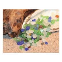 Beach Glass Tinies Invitations