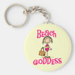 Beach Goddess Tshirts and Gifts Key Chain