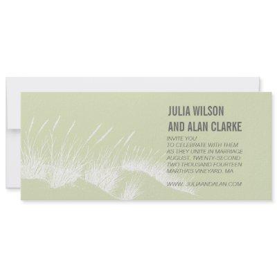 Beach Grass Wedding Invitations Martha's Vineyard by monogramgallery