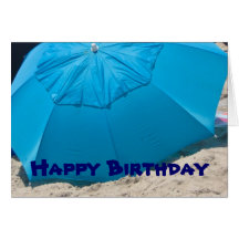 beach Happy Birthday Greeting Cards