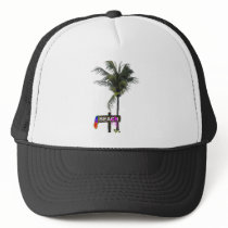 beach trucker hat