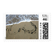 Beach Heart postage