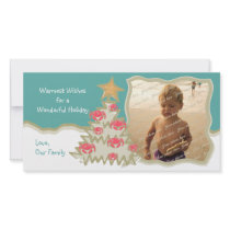 Beach Holiday Christmas Tree Picture Card