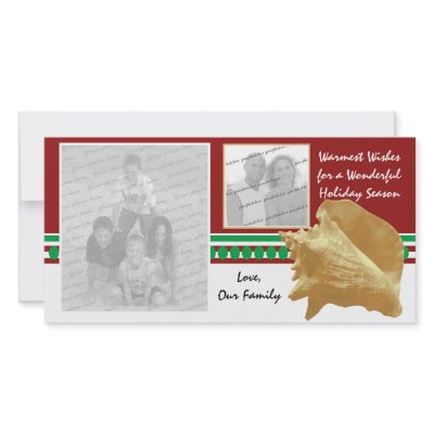 Beach Holiday Personalized Photo Card by happygotimes