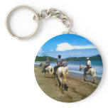 Beach Horseback Riding keychain