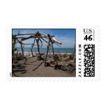 Beach house 1 postage stamps