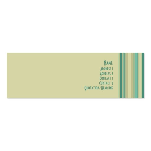 Beach House â€¢ Profilecard Business Card Template (front side)