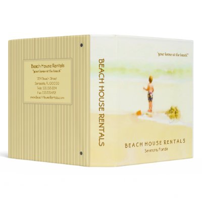 Beach House Rentals Beach Business Binder by Beachwalker