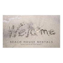 Beach House Welcome (extra pic) business cards