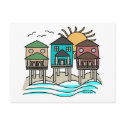 Beach Houses Cards postcards