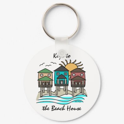 Beach Houses Keychain by RedRider08