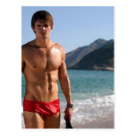Beach Hunk Post Cards
