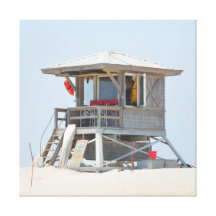 Beach Hut Canvas Print