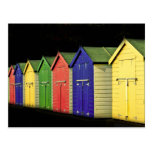 BEACH HUTS AT DAWLISH POSTCARD
