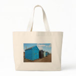 beach huts canvas bag