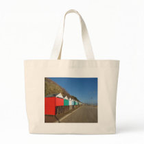 Beach huts tote bag