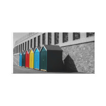 Beach Huts Gallery Wrap Canvas