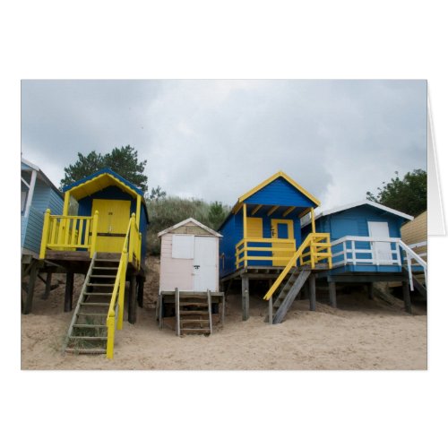 Beach huts card