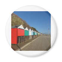 Beach huts magnet