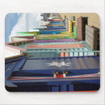 Beach Huts Melbourne Side Mouse Pads