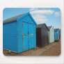 beach huts mouse pad
