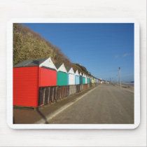 Beach huts mousepads