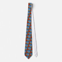 Beach huts necktie