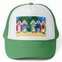 'Beach Huts' Trucker Hat hat