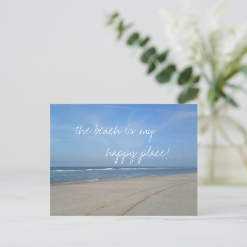 Beach Is My Happy Place Postcards Zazzle