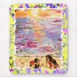 beach kids drip mouse pads