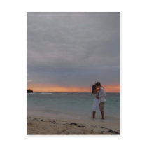 beach kiss postcards