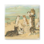 Beach Kittens Refrigerator Magnets
