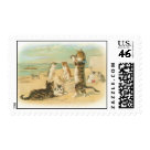  - Cute beach kittens making sandcastles, sunbathing and enjoying a day at the beach. Great nostalgia design for cat lovers.: Sizes 