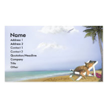 Beach Kitty Business Card