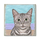 Beach Kitty Magnet