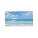 Beach label