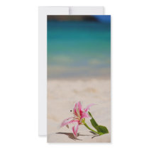 Beach Lily Photo Card Template