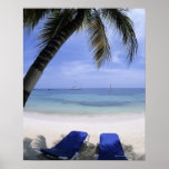 Beach, Lounge Chair, Palm tree, Horizon Over Print