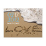 Beach "Love in the Sand" Save the Date Postcard
