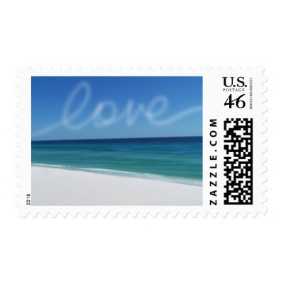 Beach Love Medium Postage by twoheartsshoppe