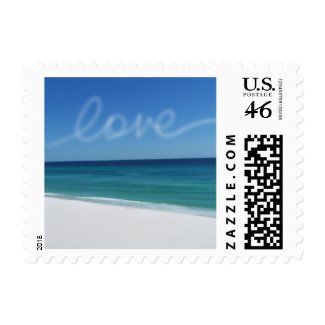 Beach Love Small Postage stamp