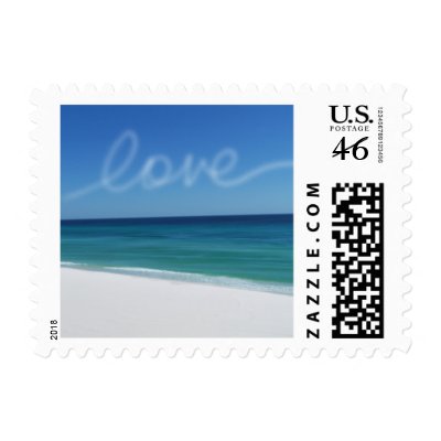 Beach Love Small Postage by twoheartsshoppe