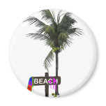 beach refrigerator magnet