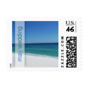 Beach May Wedding Small Postage postage