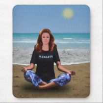Beach Meditation mousepads