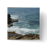 Beach Meets Ocean Pinback Button