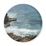 Beach Meets Ocean Fridge Magnets