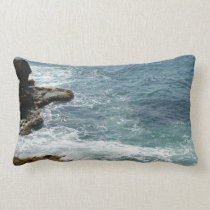 Beach Meets Ocean Throw Pillow