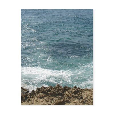 Beach Meets Ocean Postcard